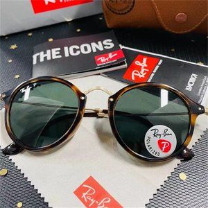 Ray-Ban Classic B-15 Round Mottled RB2447F Sunglasses##LP16
